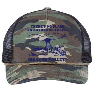 Beaver Valley Funny Offensive Retro Rope Trucker Hat Cap