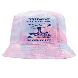 Beaver Valley Funny Offensive Tie-Dyed Bucket Hat