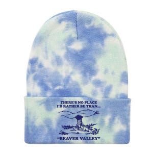 Beaver Valley Funny Offensive Tie Dye 12in Knit Beanie