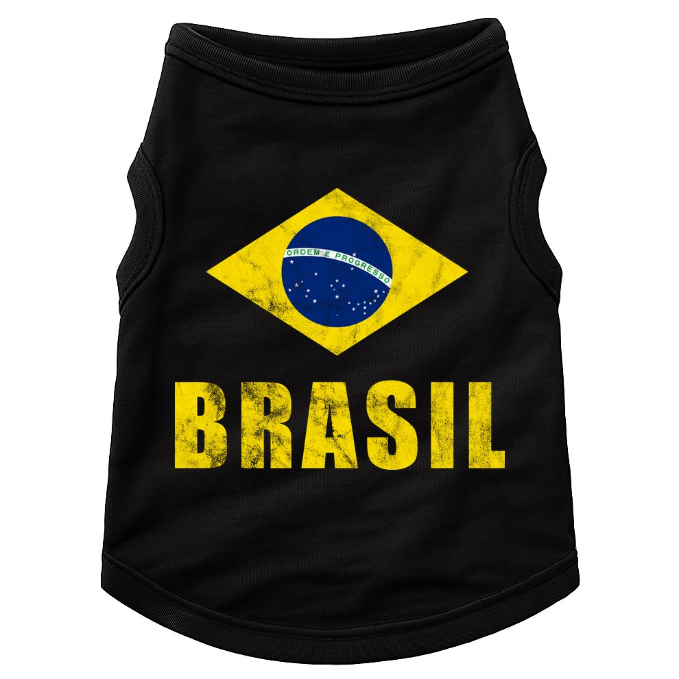 Brasil Vintage Flag Sport Doggie Tank