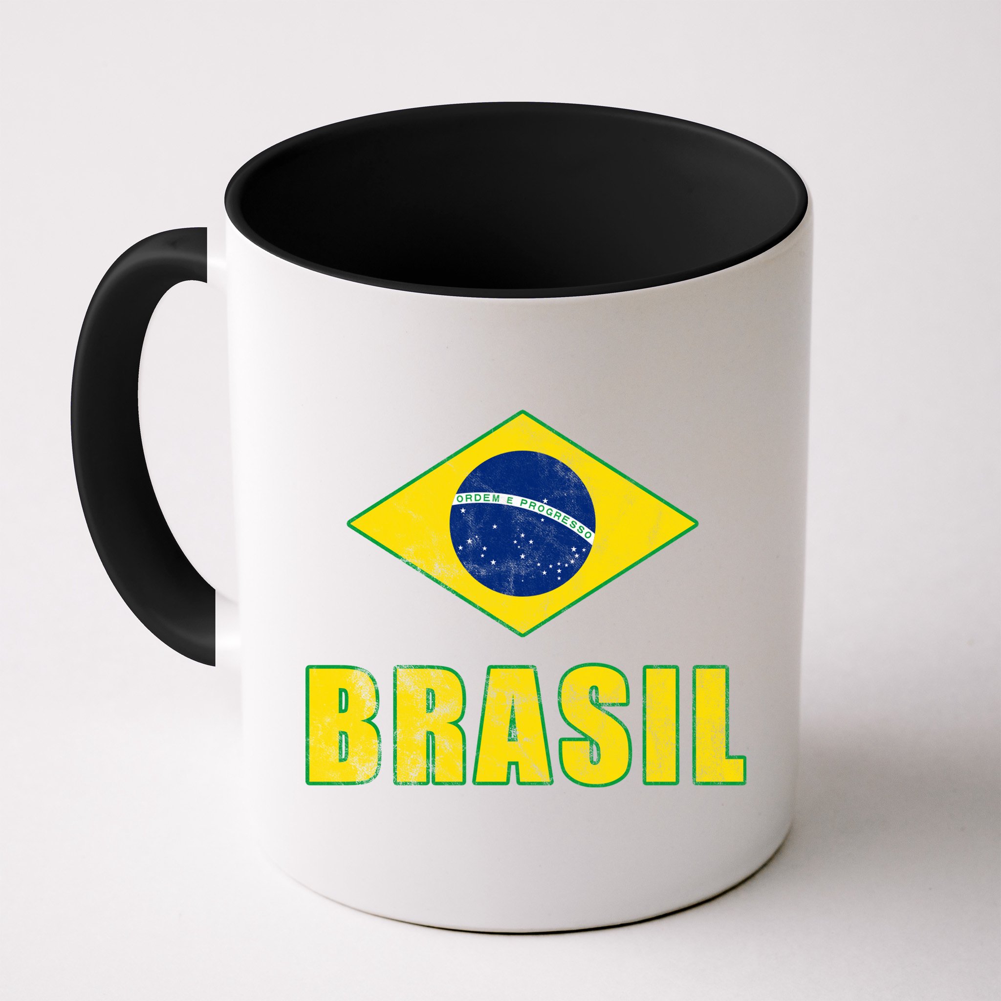 Brasil Vintage Flag Sport Mug