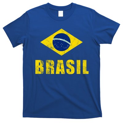 Brasil Vintage Flag Sport T-Shirt