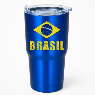 Brasil Vintage Flag Sport Tumbler