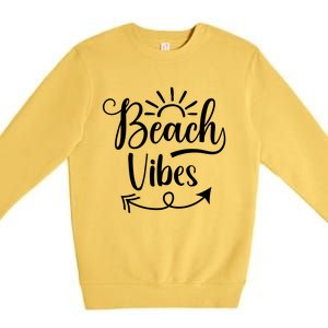 Beach Vibes Graphic Premium Crewneck Sweatshirt