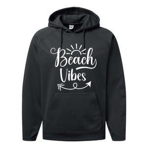 Beach Vibes Graphic Performance Fleece Hoodie