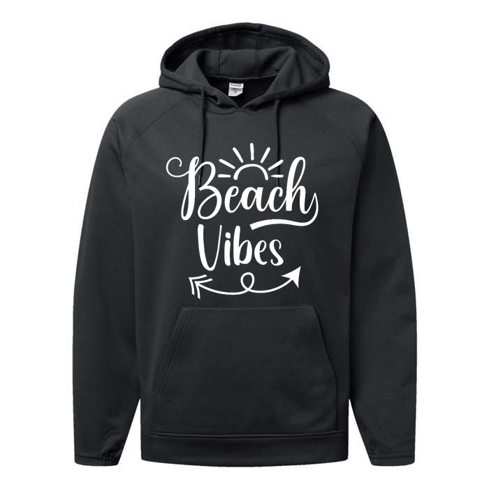 Beach Vibes Graphic Performance Fleece Hoodie