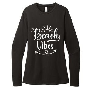 Beach Vibes Graphic Womens CVC Long Sleeve Shirt