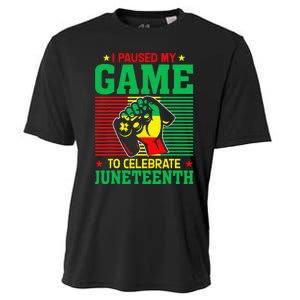 Black Video Gamer I Paused My Game to Celebrate Juneteeth Cooling Performance Crew T-Shirt