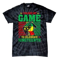 Black Video Gamer I Paused My Game to Celebrate Juneteeth Tie-Dye T-Shirt