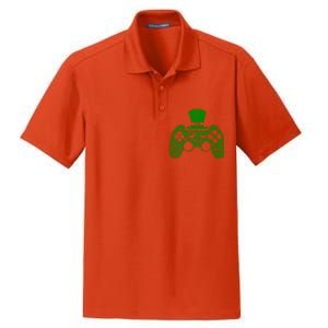 Boys Video Gamer Game Shamrock St Patricks Day Irish Cute Gift Dry Zone Grid Polo