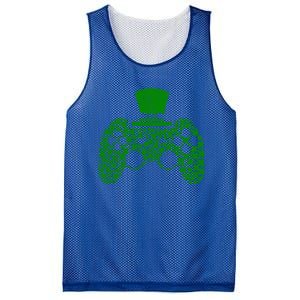 Boys Video Gamer Game Shamrock St Patricks Day Irish Cute Gift Mesh Reversible Basketball Jersey Tank