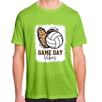 Bleached Volleyball Game Day Vibes Volleyball Mom Christmas Gift Adult ChromaSoft Performance T-Shirt