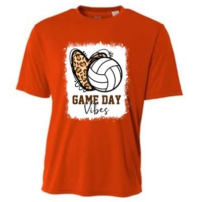 Bleached Volleyball Game Day Vibes Volleyball Mom Christmas Gift Cooling Performance Crew T-Shirt