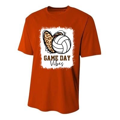 Bleached Volleyball Game Day Vibes Volleyball Mom Christmas Gift Performance Sprint T-Shirt