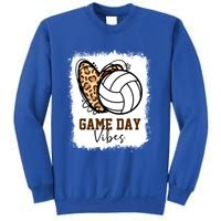 Bleached Volleyball Game Day Vibes Volleyball Mom Christmas Gift Sweatshirt