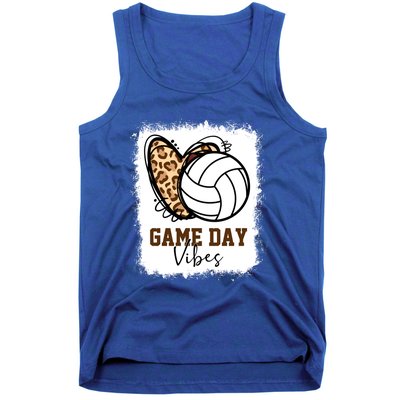 Bleached Volleyball Game Day Vibes Volleyball Mom Christmas Gift Tank Top