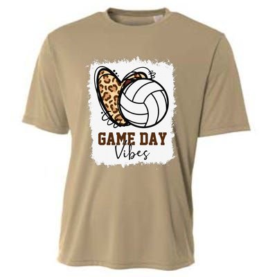 Bleached Volleyball Game Day Vibes Volleyball Mom Christmas Cooling Performance Crew T-Shirt