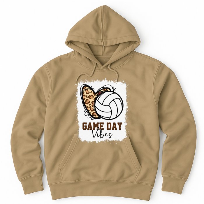 Bleached Volleyball Game Day Vibes Volleyball Mom Christmas Hoodie