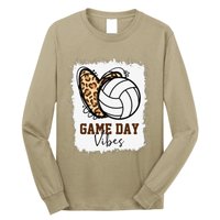 Bleached Volleyball Game Day Vibes Volleyball Mom Christmas Long Sleeve Shirt