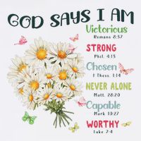 Bible Verse God Says I Am Christian Faith Baby Girl Mug