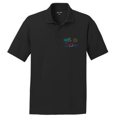 Beach Vacation Gift It's 5 O'clock Somewhere Gift PosiCharge RacerMesh Polo