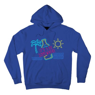 Beach Vacation Gift It's 5 O'clock Somewhere Gift Hoodie