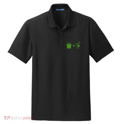 Beetles Vintage Halloween Movie Funny Horror Juices Dry Zone Grid Polo