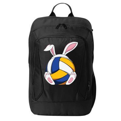 Bunny Volleyball Heartbeat Funny Easter Day Bunny Lovers Gift City Backpack