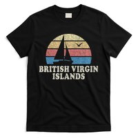 British Virgin Islands Vintage Sailboat 70s T-Shirt