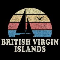 British Virgin Islands Vintage Sailboat 70s T-Shirt