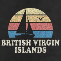 British Virgin Islands Vintage Sailboat 70s Beanie