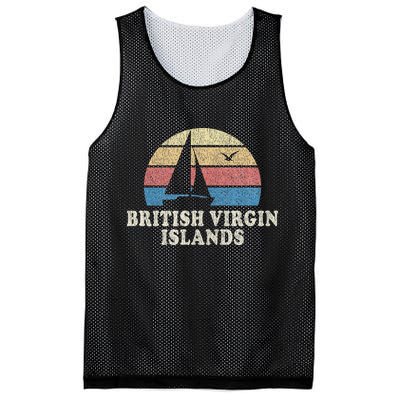 British Virgin Islands Vintage Sailboat 70s Mesh Reversible Basketball Jersey Tank