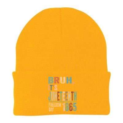 Bruh Vintage Junenth 1865 Freedom Day 2024 June 19 Memory Funny Gift Knit Cap Winter Beanie