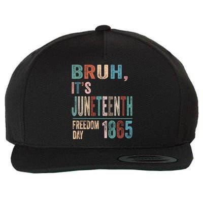 Bruh Vintage Junenth 1865 Freedom Day 2024 June 19 Memory Funny Gift Wool Snapback Cap