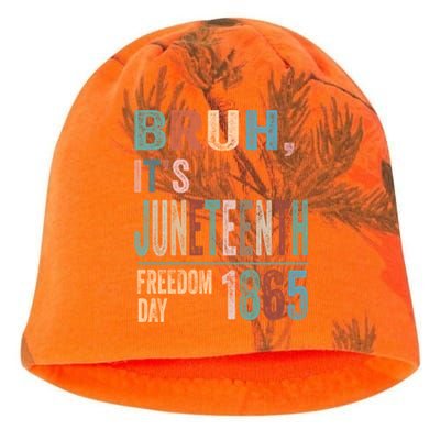 Bruh Vintage Junenth 1865 Freedom Day 2024 June 19 Memory Funny Gift Kati - Camo Knit Beanie