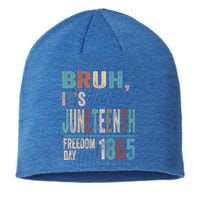 Bruh Vintage Junenth 1865 Freedom Day 2024 June 19 Memory Funny Gift Sustainable Beanie