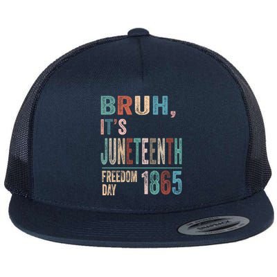 Bruh Vintage Junenth 1865 Freedom Day 2024 June 19 Memory Funny Gift Flat Bill Trucker Hat