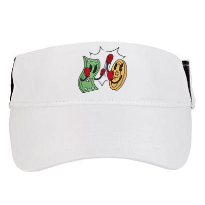 Bitcoin Vs Money Boxing Fight Adult Drive Performance Visor