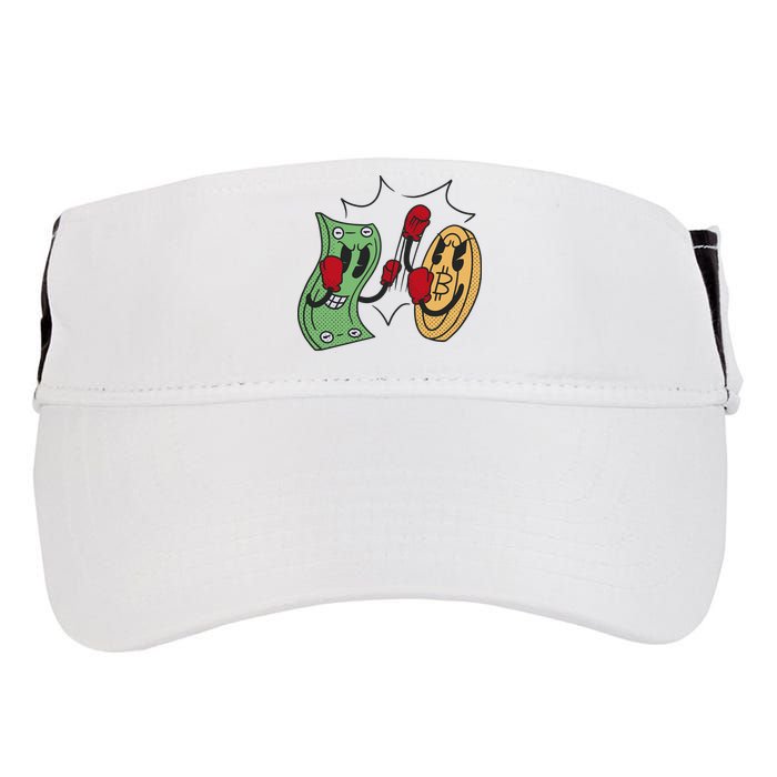 Bitcoin Vs Money Boxing Fight Adult Drive Performance Visor
