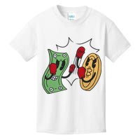 Bitcoin Vs Money Boxing Fight Kids T-Shirt