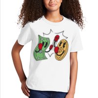 Bitcoin Vs Money Boxing Fight Kids T-Shirt
