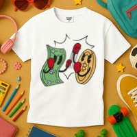 Bitcoin Vs Money Boxing Fight Kids T-Shirt