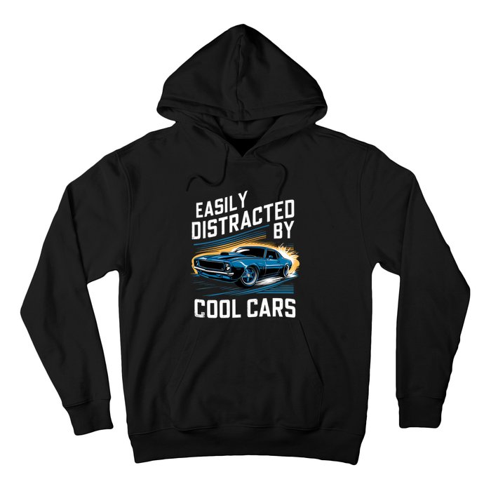 Boy Vintage Muscle Car Easily Distracted By Cool Cars Hoodie