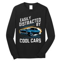 Boy Vintage Muscle Car Easily Distracted By Cool Cars Long Sleeve Shirt