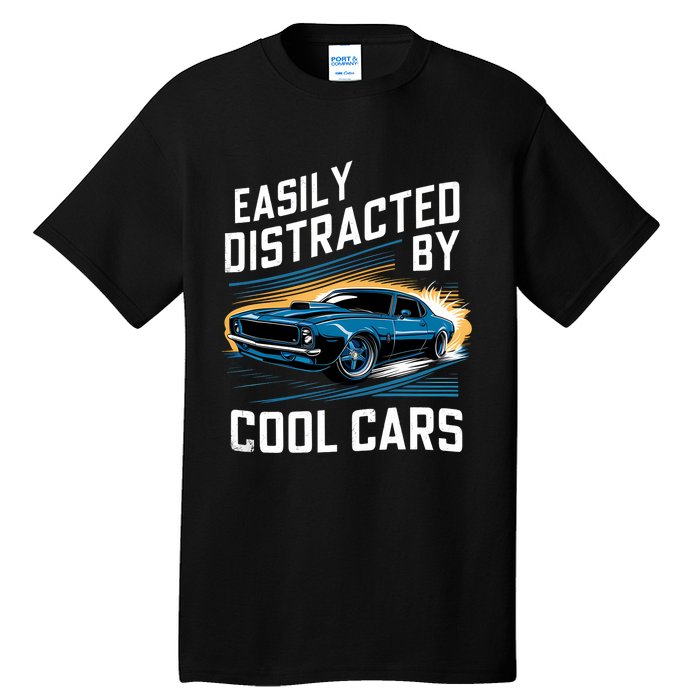 Boy Vintage Muscle Car Easily Distracted By Cool Cars Tall T-Shirt