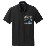 Boy Vintage Muscle Car Easily Distracted By Cool Cars Dry Zone Grid Polo