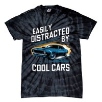 Boy Vintage Muscle Car Easily Distracted By Cool Cars Tie-Dye T-Shirt