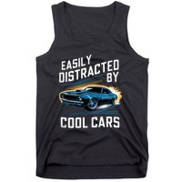 Boy Vintage Muscle Car Easily Distracted By Cool Cars Tank Top