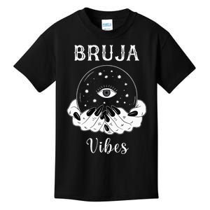 Bruja Vibes Mexican Dia de Muertos Halloween Bruja Kids T-Shirt