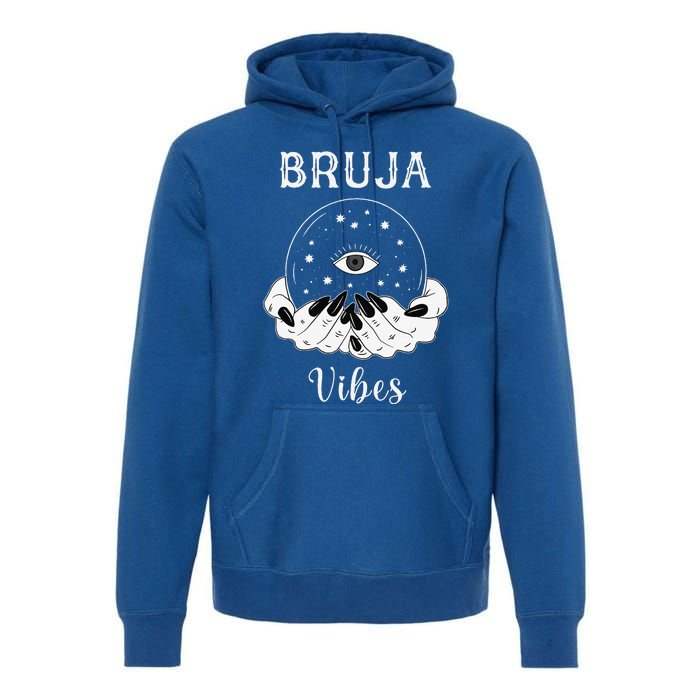 Bruja Vibes Mexican Dia De Muertos Halloween Bruja Premium Hoodie